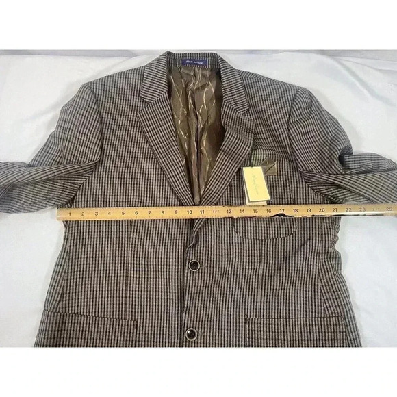 Alan Flusser Blazer Mens Sz Large Polyester Casual Two Button Sport Coat Jacket - Picture 6 of 8